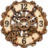 Reloj de Pared de Engranajes Creativo 2D Más Vendido Estilo Industrial Retro Reloj de Pared de Imitación de Engranajes Estilo Industrial Bar Restaurante Reloj de Pared de Arte