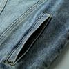Nuevo Chaleco de Mezclilla Lavado Azul de Alta Gama para Hombre, Marca de Tendencia para Primavera y Otoño, Corte Delgado, Estilo Coreano, Chaleco Chaqueta Versátil