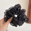 Acessórios de Cabelo Estilo Coreano Adorno de Cabeça Flor Celebridade da Internet 2025 Nova Chegada Arco-Íris Polca Ponto Tela Laço de Cabelo Intestino Grosso Corda de Cabelo Bola Rabo de Cavalo Feminino