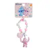 Llavero de Peluche Auténtico de Stitch Muñeco Exquisito Cadena para Teléfono Llavero con Cuentas Colgante para Bolso de Pareja