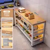 Estante de suelo multicapa para barra de bar, mesa estrecha con estantes, mesa de comedor, mesa divisoria para sala de estar, mesa larga simple de ocio para balcón