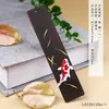 Marcadores de Página Pintados em Estilo Clássico Chinês, Marcadores de Página Vazados em Madeira de Ébano, Marcadores de Página Literários, Lembrancinhas Exclusivas para Formandos