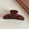 Pinza para el Cabello de Abalone Mancha de Vinagre para Mujer, Pinza Grande de Pico de Pato para la Parte Posterior de la Cabeza, Horquilla para el Cabello sin Cromo, Pinza para el Cabello, Accesorio para el Cabello