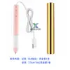 Pluma de Estampado en Caliente Calentada Pequeña Portátil DIY Cuero Papel Arte Herramienta de Pluma de Estampado en Caliente Cabezal Intercambiable USB Nuevo Set de Plumas de Lámina Dorada