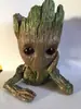 Guardianes de la Galaxia Groot Hombre Árbol Hecho a Mano Plantación de Flores Maceta Tubo para Lápices Adornos Hechos a Mano