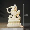 Enfeites de Frutas Marfim Manjushri, Decoração para Casa, Tara, Artesanato do Bodhisattva Guanyin, Enfeites para Carro, Pequenos Artesanatos