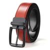 Cinturón de hombre transfronterizo con hebilla de pasador, moderno cinturón de piel de vaca, de doble cara, utilizable para hombres de mediana edad y jóvenes, disponible en stock.