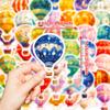 50 Nuevas Pegatinas de Graffiti de Globos Románticos en Varios Estilos, Pegatinas de Globo Aerostático Sin Repetir, Venta Caliente Transfronteriza