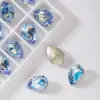 Nova Sinfonia K9 Cristal de Diamante Vidro Gota de Água de Diamante Coração Pequeno Doce de Rocha Pêssego Torto Coração Pontudo Fundo Pontiagudo Diamante de Forma Especial Pilha de Unhas de Diamante Diamante