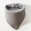Toalla de Babero de Gasa de Cuatro Capas Lisa para Bebé, Toalla Triangular, Babero para Recién Nacido, Babero para Bebé con Broche Transfronterizo Amazon