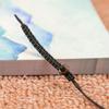 Corda de Lanyard com Nó Plano Trançado Artesanal Fivela de Colar Ajustável com Nó Plano Cordão para Chaveiro de Bolsa Joia com Padrão Nacional
