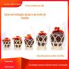 Venda por atacado cesta de vinho especificação variedade cerâmica pote cesta de vinho hotel restaurante solto vinho imitação bambu tecido cesta de vinho