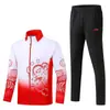Nuevo Conjunto de Uniformes Deportivos de Equipo Chino para Hombres y Mujeres, Adecuado para Eventos Deportivos y Entrenamiento, Uniformes de Clase de Entrenamiento de Equipo de Primavera y Otoño, Disponible para Impresión
