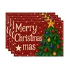Amazon Manteles Navideños Muñeco de Nieve Árbol de Navidad Manteles Decoración de Mesa de Comedor Occidental Manteles Aislantes Fiesta Navideña