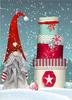 Pintura Diamante 5D Natal DIY Diamante Redondo Diamante Completo Natal Chapéu Vermelho Velho Natal Boneco de Neve Árvore de Natal Série Pintura Decorativa