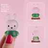 Pingente Chaveiro Coelho Fofo Estatueta Criativa Ornamento de Mesa Presente Venda por Atacado Decoração de Carro Pequeno Ornamento