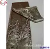 Bordado com fio de ouro e prata Tecido jacquard de brocado antigo Tecido de Renda de Brocado Africano