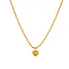 Joyería de Acero Inoxidable con Cuentas de Corazón Transfronteriza Lujo Ligero de Moda Color Acero de Titanio Sin Color Conjunto de Joyería de Cuentas de Amor