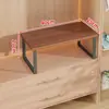 Prateleira de armazenamento para guarda-roupa, prateleira de armário, prateleira interna em armário, organizador de armazenamento para micro-ondas de mesa, divisória de armário de cozinha