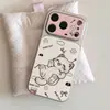 Adequado para Apple 17 Capa de Celular Temática de Gato de Desenho Animado iPhone 18 Pro Max Cobertura Total 16 Pro Textura Fresca de Couro