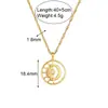 Moderna Joyería Personalizada Europea y Americana de Acero de Titanio Combinación Colgante Acero Inoxidable Chapado en Oro de 18K Ojo del Diablo Corazón Collar para Mujeres
