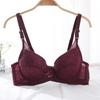 Fábrica en stock sujetador de mujer talla grande al por mayor sexy encaje fino lencería Pecho grande de mujer pequeño recogido Copa C