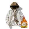 Chaqueta de Traje de Béisbol de Pana Chaqueta para Hombre Otoño e Invierno Suelta con Forro Polar Gruesa Casual con Solapa para Hombre