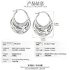 Hanma Yinxin Exclusivo Transfronterizo Moda Gama Alta Pendientes Ovni Plata 925 Aguja de Plata Pendientes Finos para Mujer