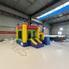 Castillo Inflable Colorido con Tobogán para Uso Doméstico Comercial Castillo Hinchable para Niños Puesto Cuadrado Castillo Travieso Pequeño Juego