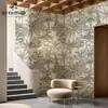 Papel de Parede Clássico Estilo Francês Floresta Parede de Fundo para TV Tecido Decoração de Papel de Parede para Sala de Estar Mural de Tecido Não Tecido Ecológico de Alta Qualidade