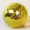 Espelho de Vidro Bola de Espelhos Refletiva Bola de Natal Adereços de Fotografia para Bar Decoração de Bolo de Casamento Enfeites