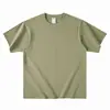 Camiseta Blanca de Algodón Puro de Manga Corta de Peso Pesado para Hombre y Mujer, Gruesa y No Transparente, Camiseta Básica Blanca Pura de Cuello Redondo, Camiseta de Manga Corta