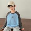 Camiseta de Manga Larga Nueva y Moderna 2026 de Haima para Niños, Ropa de Algodón Puro, Ropa de Otoño para Niños con Mangas Ranglán