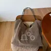 Bolso tote vintage de moda con estampado de leopardo en gamuza de color sólido, estilo casual, forma de cuna, nuevo para otoño e invierno, para mujer