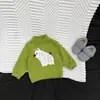 Suéter de Dibujos Animados para Niños 2026 Otoño/Invierno Nuevas Llegadas Bebé Pequeño Estilo Coreano Oso Pequeño Jersey Niños Niñas Bebés Lindo Top