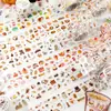 Jornada ao Pôr do Sol História de Frutas Série das Nuvens Papel Sintético Fita Cortada com Glitter Diário de Pão e Bebida Fita