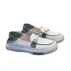 Sapatos da Mamãe Couro Macio Sapatos de Solado Macio para Mulheres Primavera e Outono Novos Tênis Leves e Confortáveis Sapatos Confortáveis para Mulheres de Meia-Idade Sapatos Gorro