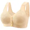 Sutiã de Dormir Sem Fio com Fecho Frontal para Mães, Roupa Íntima Confortável e Respirável para Mulheres de Meia-Idade e Idosas, Sutiã Esportivo Plus Size