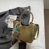 Bolso de Mano de Moda Estilo Coreano para Mujer 2026 Nuevo Modelo Bolso Cubo Sencillo Versátil Bolso de Hombro Cruzado Bolso Cesta