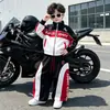 Traje Moderno Estilo Motociclista para Meninos 2026 Elegante e Bonito Conjunto de Duas Peças Jaqueta Corta-Vento Outono para Crianças