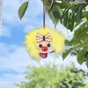 Colgantes de cachorro con cáscara de fruta terminados, muñecos de vaina DIY hechos a mano, sonajeros, campanas de viento de cáscara de fruta natural, colgantes para bolsa al por mayor