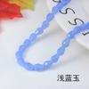 Cuentas de gota de agua con agujero recto, accesorios de bricolaje, colgante de cuentas, cuentas sueltas de cristal artificial, pendientes al por mayor, material de joyería