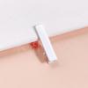 Pinza metálica para macarrón de 3.7 cm sin costuras de doble horquilla para niña, pinza para flequillo, pinza lateral, horquilla hecha a mano DIY, pinza inferior