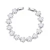 Elegante pulsera de cobre puro con flores y pétalos de perla para mujer, diseño de nicho de alta gama para verano con detalles de perlas redondas