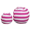 Bolsa de Viaje con Cremallera de Gran Capacidad para Guardar Colchas Bolsa para Guardar Juguetes de Peluche Infantiles Puf Rayado Infantil Sofá