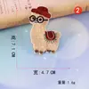 Parches Bordados con Bordado por Computadora, Exquisitos Diseños de Animales, Alpaca y Criaturas Míticas, Bordes Quemados a Mano, Parches Decorativos para Ropa