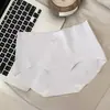 Ropa interior bacteriostática para mujer, clase 10A, de seda helada, sin marcas, de algodón, clase A, con entrepierna y cintura media, con efecto de mascarilla de piel de leche.