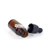 Frasco de essência de ponto, frasco de essência de cor de chá, frasco conta-gotas de vidro, subembalagem, reagente dispensador, conjunto de viagem cosmética