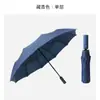 Nuevo Paraguas Automático de Color con Diez Varillas Tamaño Grande Paraguas de Negocios para Hombres Resistente al Viento Reforzado Pegamento Negro Paraguas de Sol Paraguas Estampado