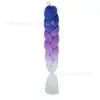 Fibra química de tres colores, cuatro colores, cinco colores, degradado, seda de alta temperatura, trenza grande, trenza jumbo, trenza burbuja, material para trenzas de cabello